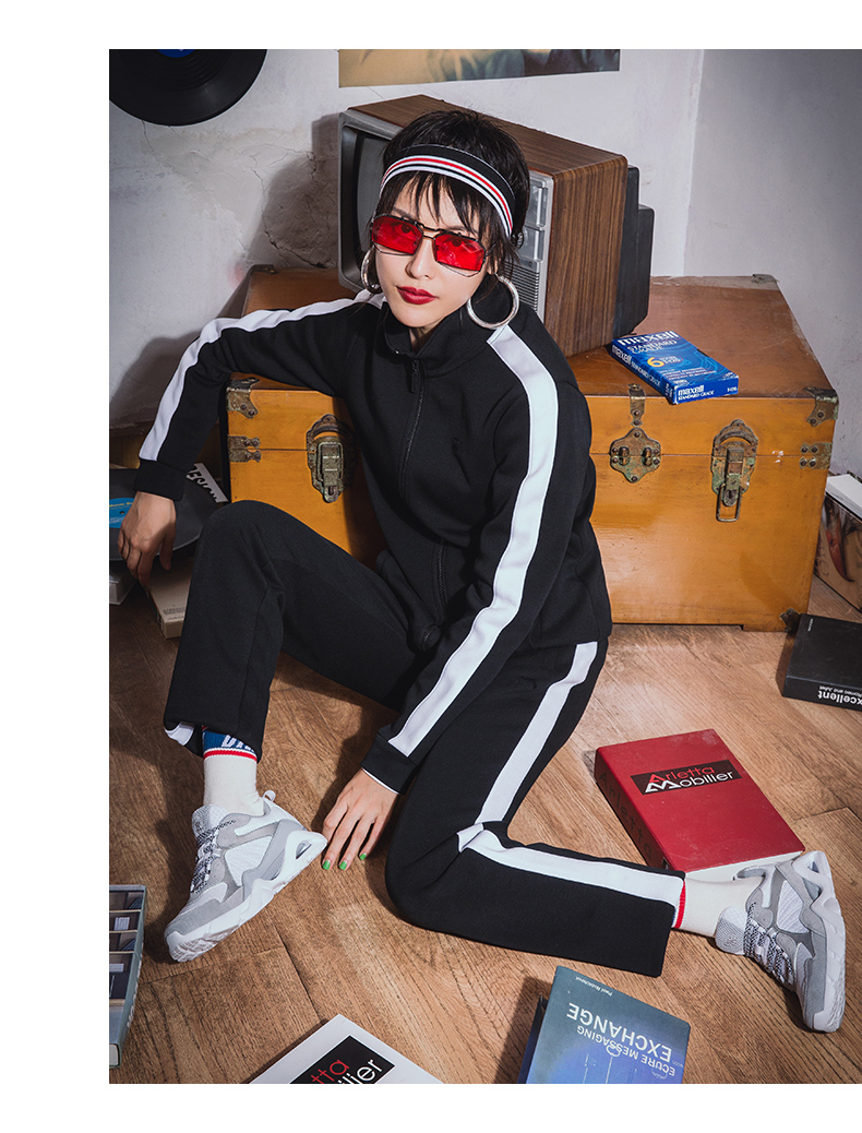 Trang phục thể thao Anta phù hợp với nữ 2019 mùa xuân mới trang web chính thức đan áo khoác thể thao giản dị quần hai dây - Thể thao sau quần áo thể thao nam cao cấp
