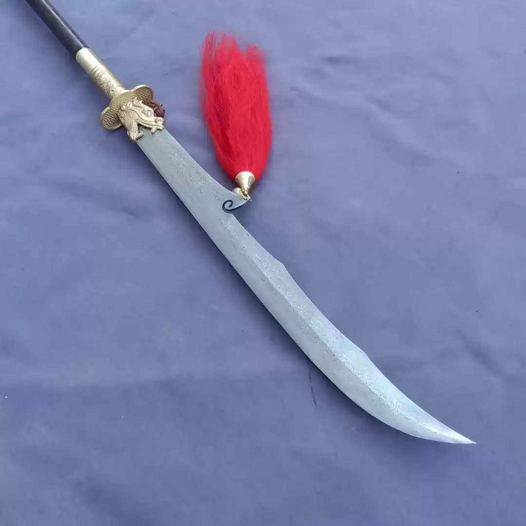 关羽青龙偃月刀春秋大刀未开刃唐武道武术兵器重刀练习器材-Taobao-Tmall