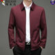 Woodpecker Lapel Jacket ຜູ້ຊາຍພາກຮຽນ spring ແລະດູໃບໄມ້ລົ່ນໃຫມ່ Jacket ທຸລະກິດບາດເຈັບແລະອາຍຸກາງແລະອາຍຸພໍ່ Outerwear ຜູ້ຊາຍ