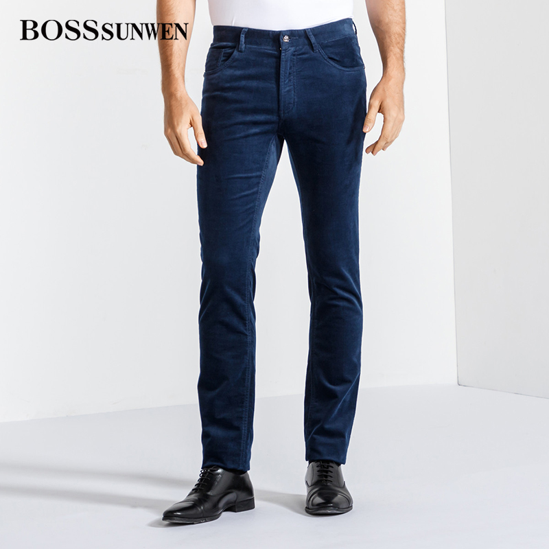BOSSsunwen Bos ShenWei men's spring new casual pants counter with Joker daily slim trousers