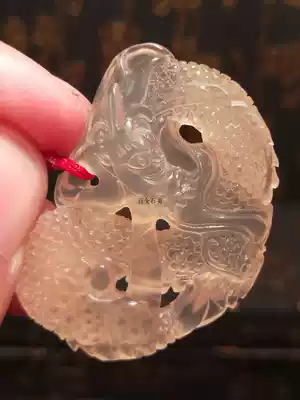 Chang fossil glass frozen pendant house has Dragon Crystal clear rare varieties popular collection