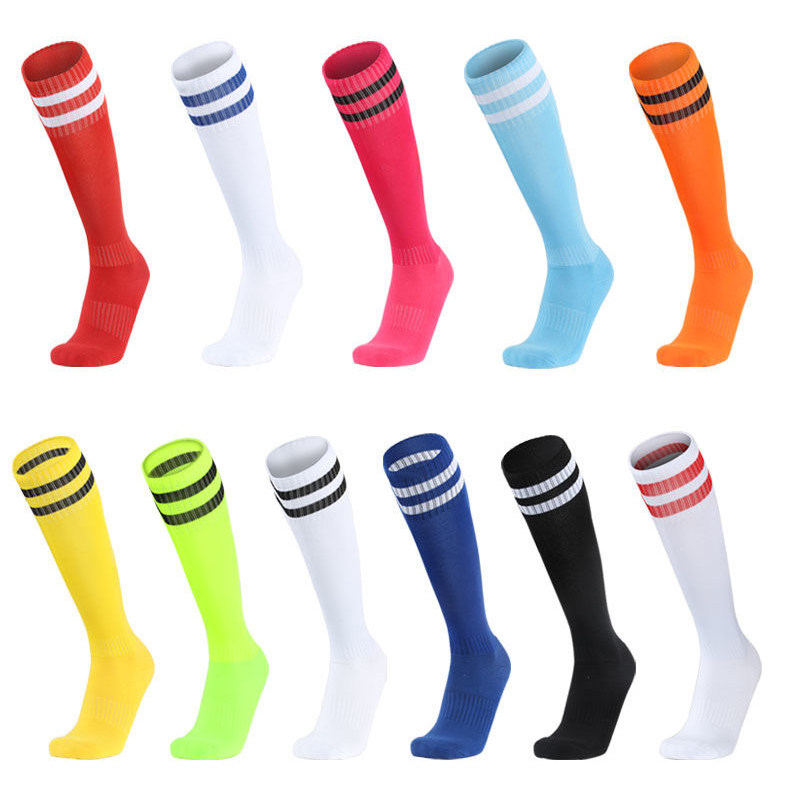 Football socks Children adult long cylinder socks over knee non-slip primary school children towel bottom ball socks thickened training socks summer