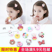 Childrens hair ornaments Baby bangs stickers Girls cute velcro Korean version cartoon magic stickers Baby broken hair stickers