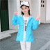 Cô gái mùa xuân và mùa thu áo khoác 2020 mới của Hàn Quốc phiên bản của cô gái khí nước ngoài trong mô hình dài trẻ em gái thân màu áo gió thủy triều lớn. 