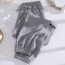 Korean Girls Sweatpants Autumn Winter Thin 2021 New Loose Medium and Adult Kids Korean Edition Fashion Western Casual Pants