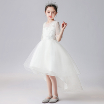 Korean girl dress dress 2022 Yangqi Spring and Autumn Flower Boy Wedding Dress Host performs catwalk piano performance dress