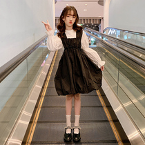 Korean girls autumn and winter dresses net red yangqi 2021 new Korean version of fashionable big childrens clothes girls autumn clothes