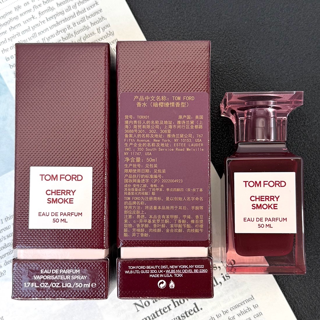 Tom Ford暗樱缭情浓香水50ml烟熏樱桃Cherry Smoke酸甜车厘子酒TF