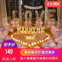 Table White Birthday Seven-day Valentines Day Scene Placement Courseware Props Room Love Creative Light Indoor Exteriors