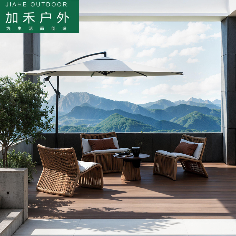 Balcony Leisure Chair, Home-Use Single Sofa Chair, Light Luxury Lazy Hotel Minimalist Designer Sofa Coffee Table