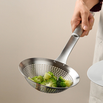 304 stainless steel colander filter large household thick fishing dumpling noodles hot pot spoon oil fishing oil isolation