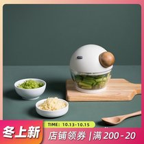 Yajia Japanese manual mashing garlic artifact home cute manual small multifunctional shredded vegetable stir meat filling machine