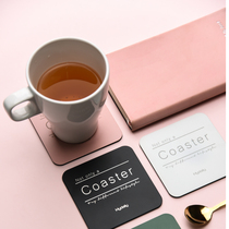 Yajia Nordic ins creative stainless steel coaster household heat insulation pad anti-scalding student water coaster restaurant