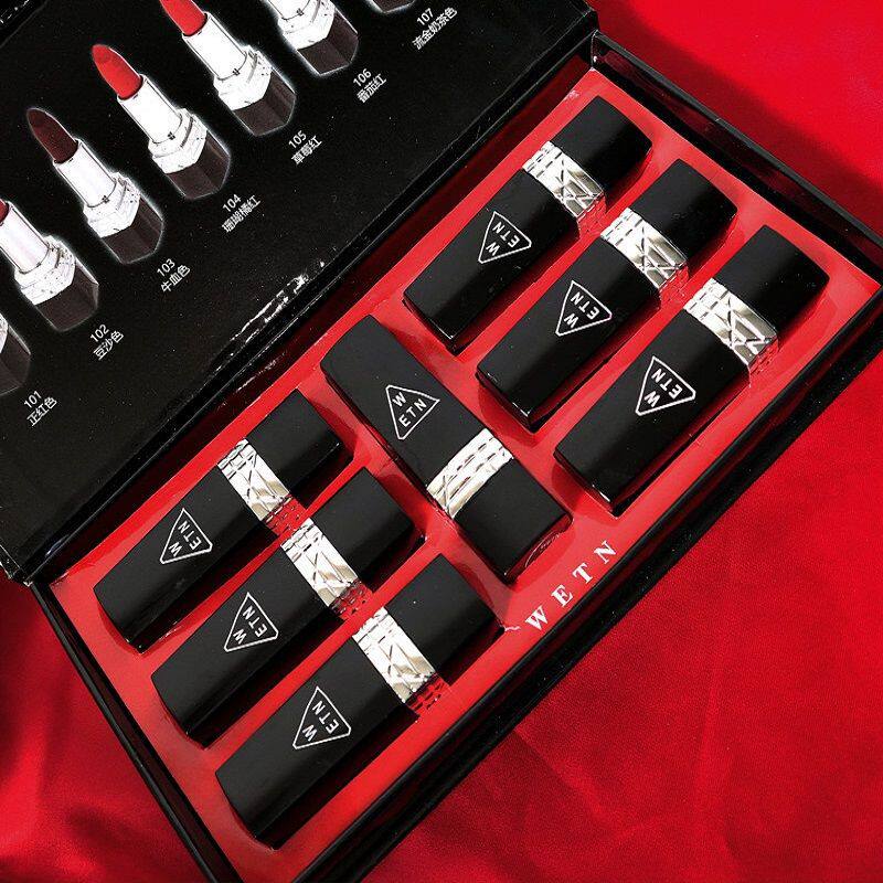 Jiaqi recommends Lipstick 7 suite box for small brand fog - noodle matte parity students who are not colored for a long time