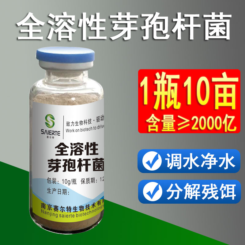 复合芽孢杆菌水产养殖专用益生菌菌种鱼塘虾枯草调水改底净水除臭