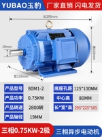 Три фазы 0,75 кВт-2 полюса/2800 об/мин