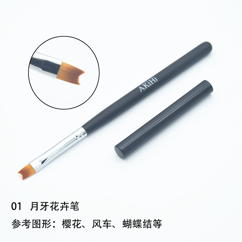 Nail Art Painted Petal Pattern Ripple Pen Painted Flower Gradient Hoa Brush Tool Set các mẫu vẽ cọ nét cọ bản