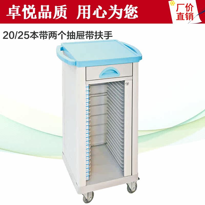 High - end medical cart ABS medical track 20 clamp 25 clamp care case this car equipment station car