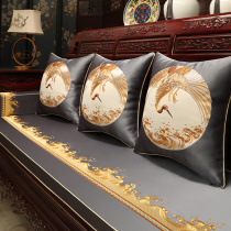 New Chinese mahogany sofa cushion Chinese style thickened custom sponge cushion cover solid wood sofa Luohan bed cushion