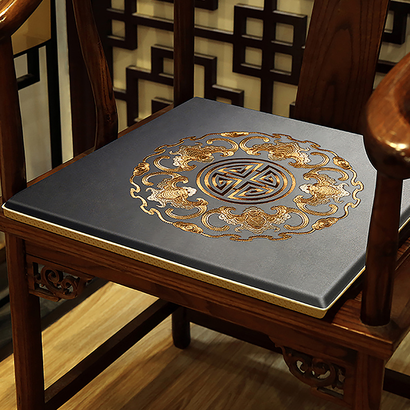 Chinese mahogany sofa cushion solid wood furniture circle chair Taishi chair official hat chair cushion chair home chair cushion customization