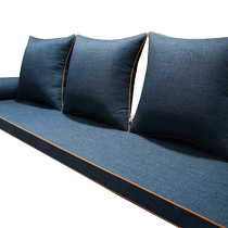 Chinese style sofa cushion cotton linen cloth art red wood sofa cushion latex mat solid wood furniture Bed Cushion Customize