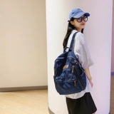 Джинсовый школьный рюкзак подходит для мужчин и женщин, в американском стиле, для средней школы, подходит для подростков, подходит для студента