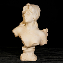 Tim European Antiques Western Antiques French Home Decoration Ornaments Collection Marble Figure Bust Sculpture