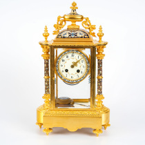 Tim European antiques Western antiques French home decoration collection ornaments enamel mechanical Siming clock