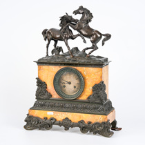 Tim European Antiques Western Antiquities French Home Decoration Ornaments Marble Copper Sculpture Mechanical Clock