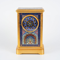 Tim European antiques Western antiques French home decoration ornaments copper body enamel mechanical clock