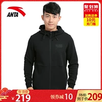 Anta jacket nam áo thể thao 2019 xuân mới đan áo len nam áo khoác trùm đầu áo khoác nỉ lining