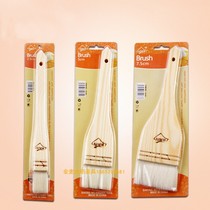 Baker barbecue wood handle wool brush barbecue brush oil brush to make cake biscuit brush large medium and small size optional
