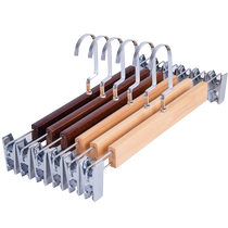 Solid wood trouser rack trouser clip household multi-functional anti-slip trouser skirt clip special hanger wardrobe built-in artifact clothing store