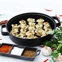 New non-stick home old-fashioned pig iron binaural water frying pan frying pan non-stick pan universal frying pan