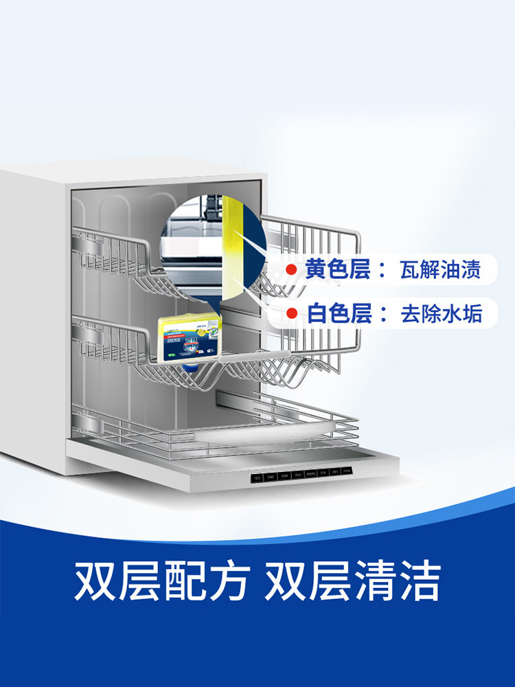 Finish Dishwasher Detergent, Special Cleaning Agent for Dishwashers, Non-Detergent Powder, Dishwashing Beads, Dishwashing Blocks