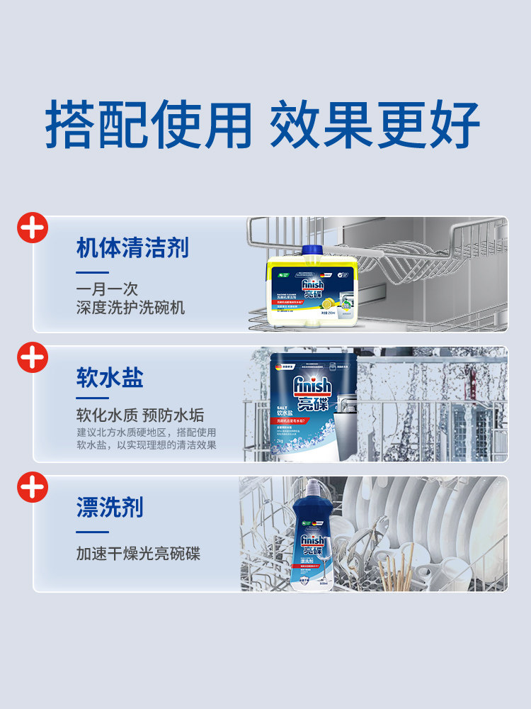 Finish Dishwashing Powder, Dishwasher Detergent, Dishwasher Supplies, Non-Rinse Agent, Special Salt, Midea