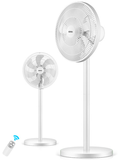 Konka fan floor fan office vertical electric fan household silent high wind shaking head fan desktop small electric fan