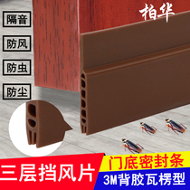 Wooden door anti-theft door bottom sealing strip door seam dust-proof self-adhesive soundproof glass door windproof and warm windshield strip