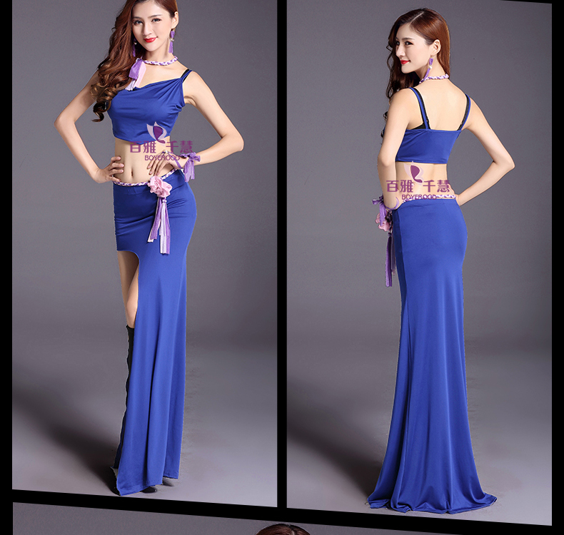 百 雅 2019 trang phục múa bụng mới sling váy dài phù hợp với quần áo tập thể dục cho người mới bắt đầu trang phục khiêu vũ - Khiêu vũ / Thể dục nhịp điệu / Thể dục dụng cụ trang phục khiêu vũ bắt mắt