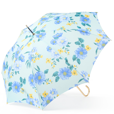 日本碧蔻资because co.,ltd长柄雨伞女直柄伞晴雨两用轻便小清新