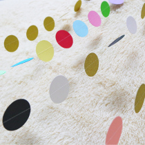 Round sequin creative pull flag Baby Full Moon 100 days banquet birthday party simple background wall decoration layout