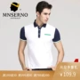 Mansilno ve áo sơ mi polo nam tay ngắn cotton Áo sơ mi công nhân trẻ kinh doanh áo phông giản dị áo polo nam đẹp