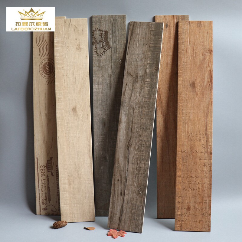 Nordic Imitation Solid Wood Tiles 150x900 Guest Dining Room Bedrooms Nature Floor Brick Balcony Anti Slip Original Wood Grain Brick