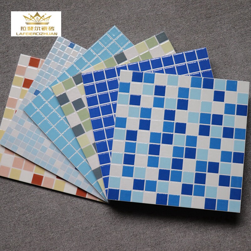 Classic Blue Swimming Pool Tossed Crystal Brick 300x300 Swimming Pool Mosaic Plaid Tiles Dressing Room Small Floor Tiles