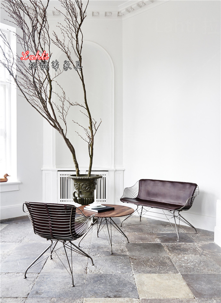 Thời trang hiện đại cứng da ghế phòng chờ đơn sofa đôi ghế Orgaard thiết kế nội thất đơn giản ghế nhà - Đồ nội thất thiết kế sofa đẹp
