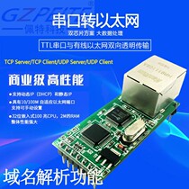 Serial port to network port module Ethernet to TTL RJ45 to TTL non-RS-232 485 pass-through compatible with someone