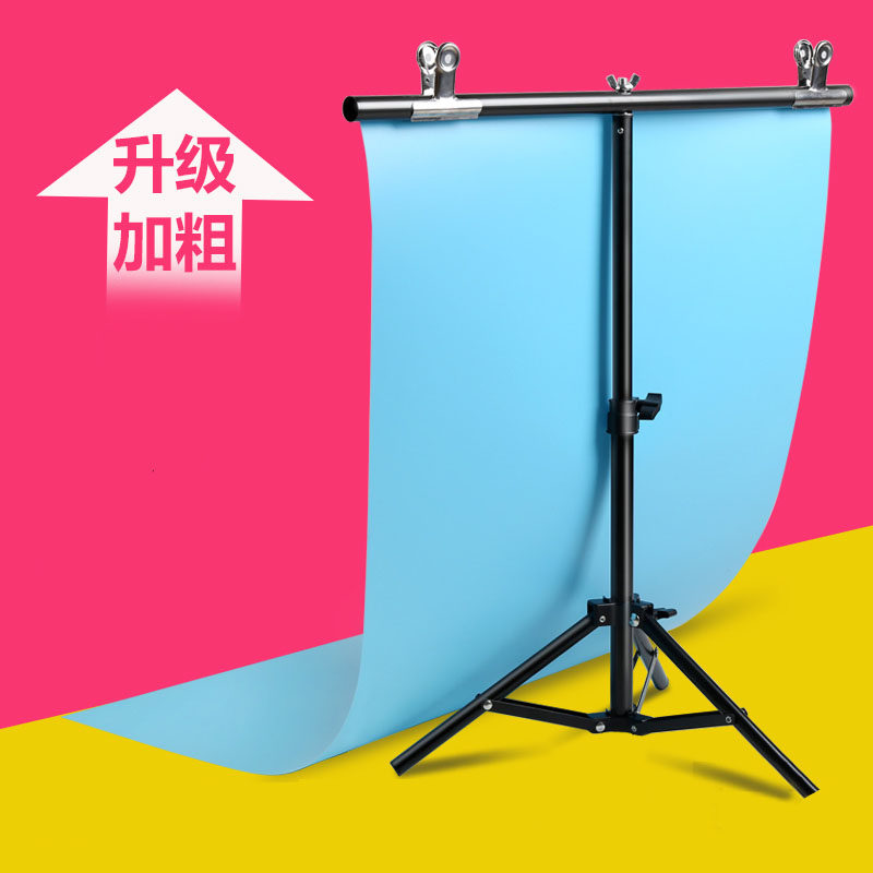Small T-shaped background bracket PVC board display frame anchor live broadcast certificate photo frame photo background cloth bracket