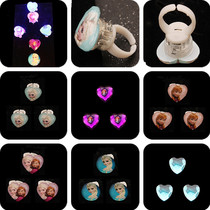 Frozen Love Glowing Ring Little Princess Sophia Anna Flash Baby Ring Childrens Jewelry