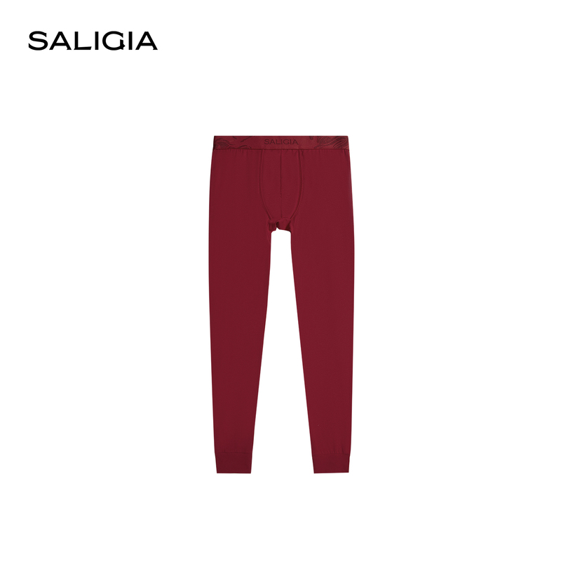 SALIGIA Year of the Horse Limited Edition Tracking the Trail of the Horse Zodiac Year Men's Warm Autumn Pants Base Layer Long Pants
