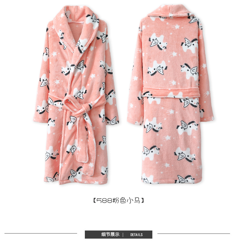 Áo tắm trẻ em flannel nữ mùa đông bé đồ ngủ một mảnh mùa thu và mùa đông bé gái áo ngủ mùa đông dày cô gái công chúa đồ bơi cho bé